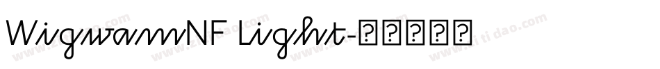 WigwamNF Light字体转换